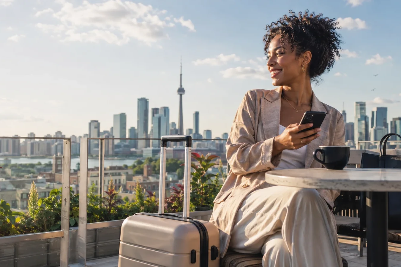 Caribbean/diaspora travellers — Toronto skyline travel as a representative Canada diaspora gateway — in Canada