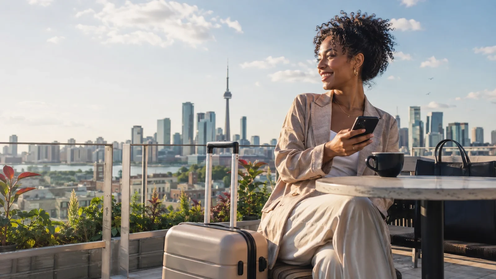 Caribbean/diaspora travellers — recognisable diaspora gateway city — in Canada