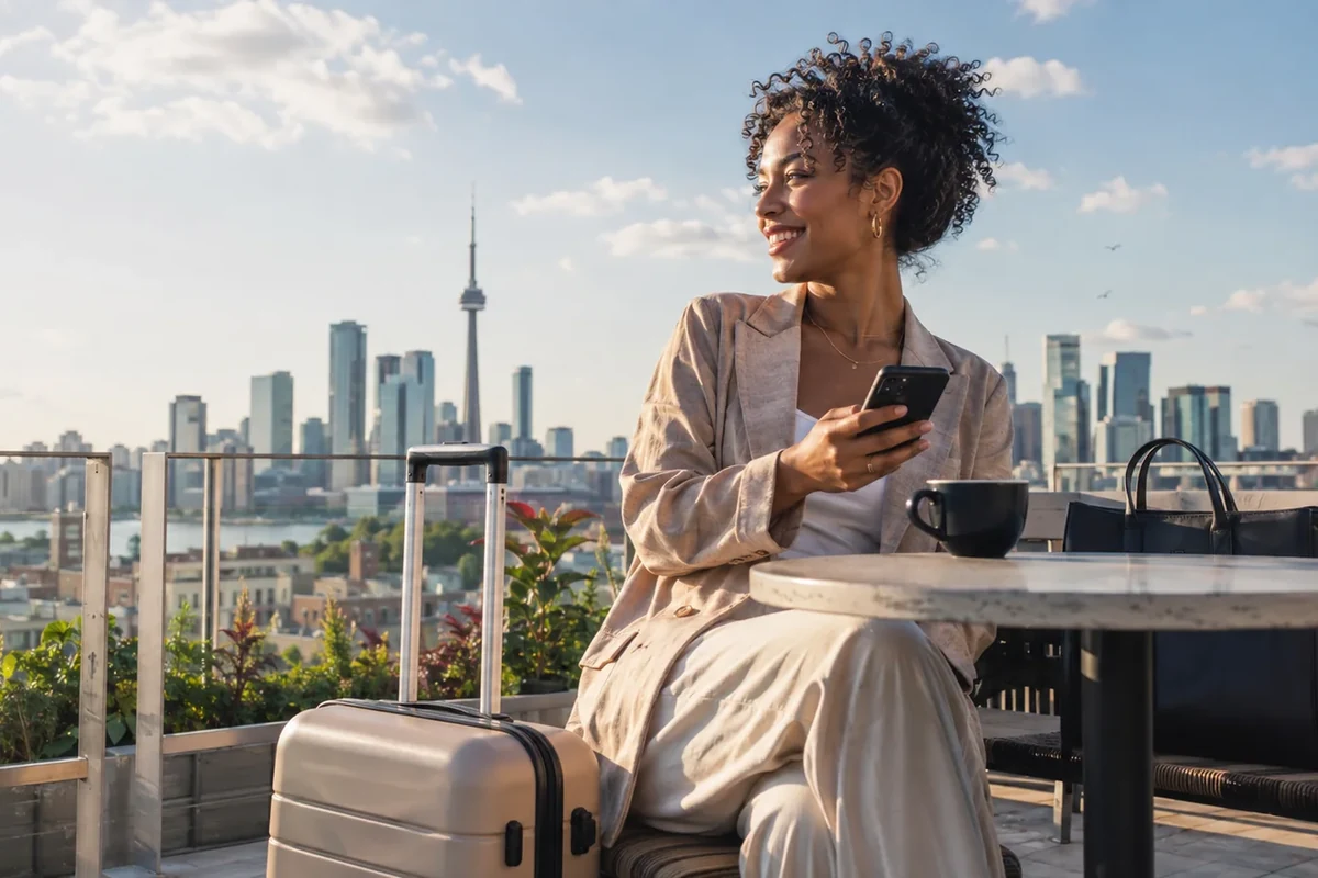 Traveller in Toronto